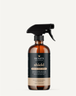 Shield Skin & Coat Spray - Supports healthy skin & may also prevent pests hitching a ride on your pet’s coat